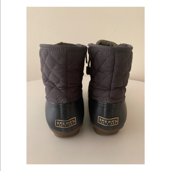 Sperry Top-Sider Waterproof Rubber Rain Boots in Navy (Size W 7M) - Picture 5 of 6